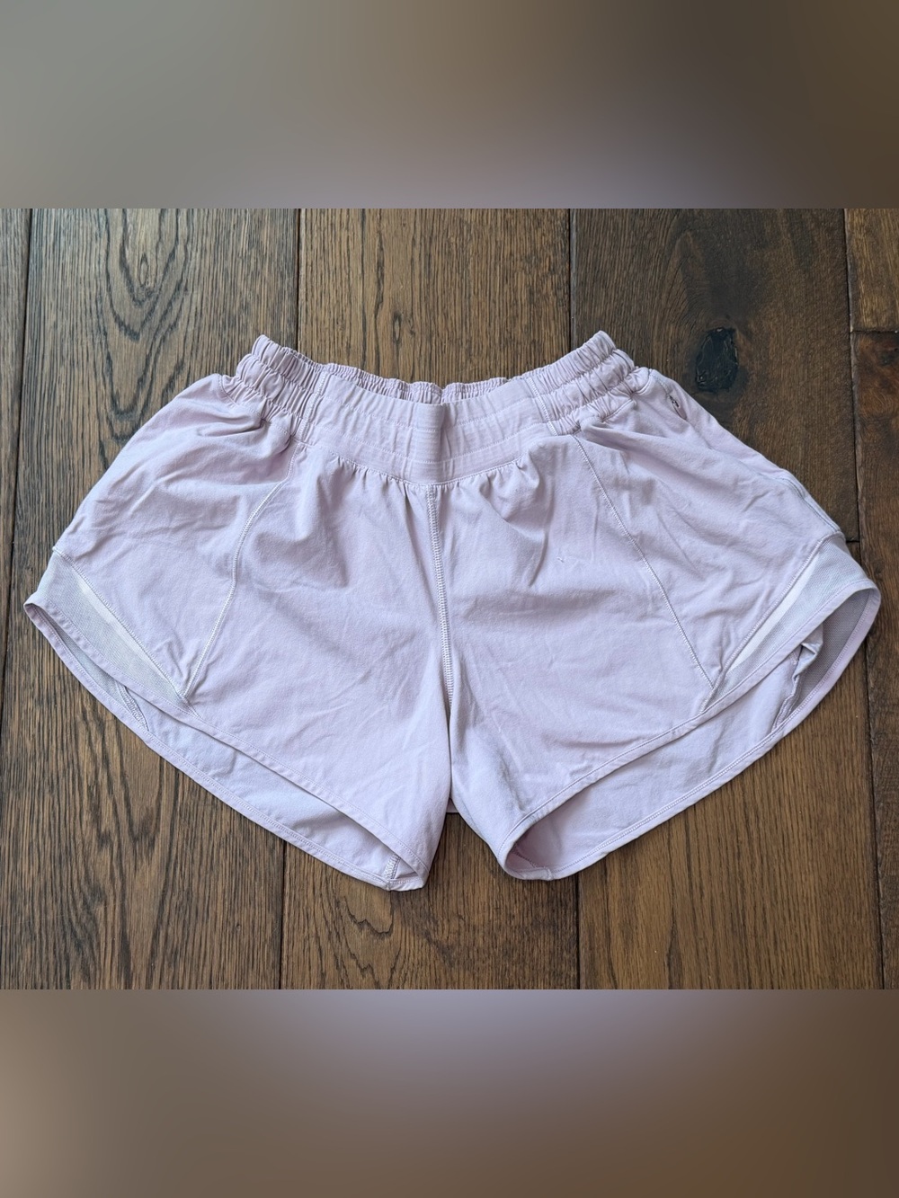 lululemon athletica Light Pink Athletic Shorts with Elastic Waist